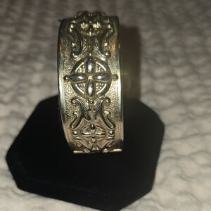 Silver Ornate Cuff Bracelet